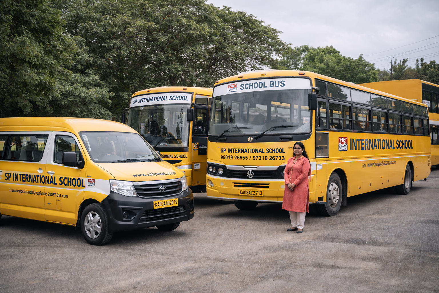 School Transport Facility at SP International School